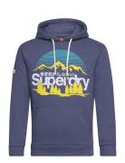 Great Outdoors Graphic Hoodie Blue Superdry