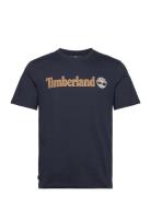 Kennebec River Linear Logo Short Sleeve Tee Dark Sapphire Blue Timberl...