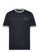 Embroidered Tipped T-Shirt Navy Lyle & Scott