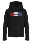 Jjecorp Logo Sweat Hood Noos Jnr Black Jack & J S