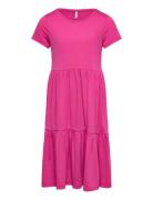 Kogdalia S/S Long Dress Jrs Pink Kids Only