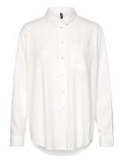 Vmmymilo Ls Shirt Wvn Ga White Vero Moda