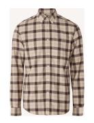 Casual Flannel Check B.d Shirt Brown Lexington Clothing
