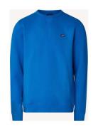 Matteo Organic Cotton Crew Sweatshirt Blue Lexington Clothing