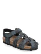 Sandals W. Toe + Velcro Strap Grey Color Kids