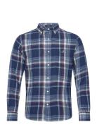 D1. Reg Ut Indigo Plaid Shirt Blue GANT