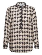 Shirt In Houndstooth Mix Print Black Coster Copenhagen