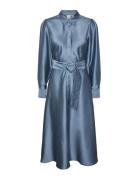 Yasempi Ls Long Shirt Dress Blue YAS