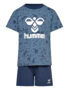 Hmlnole Night Suit S/S Blue Hummel