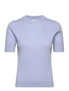 Objnoelle S/S Knit T-Shirt Noos Blue Object