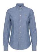 Straight Fit Cotton Chambray Shirt Blue Polo Ralph Lauren