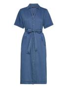 Zaves Chambray Denim Dress Blue French Connection
