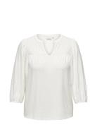 Carsandra 3/4 Split Top Jrs White ONLY Carmakoma