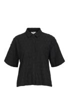 Objfeodora 2/4 Sleeve Shirt Div Black Object