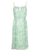 Recycled Chiffon Strap Dress Green Rosemunde