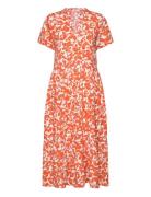 Edasz Ss Maxi Dress Orange Saint Tropez