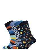 4-Pack Navy Gift Set Blue Happy Socks