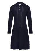 Pointelle Dress Navy FUB