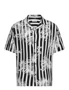 Jjjeff Resort Aop Shirt Ss Black Jack & J S