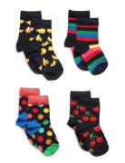 4-Pack Kids Classic Socks Gift Set Patterned Happy Socks