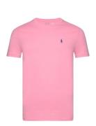 Custom Slim Fit Jersey Crewneck T-Shirt Pink Polo Ralph Lauren