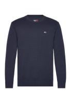 Tjm Slim Essntls C-Neck Sweater Navy Tommy Jeans