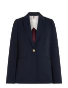 Gold Button Slim Fit Sb Blazer Blue Tommy Hilfiger