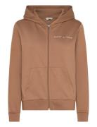 Reg Printed Graphic Zip Hood Brown GANT