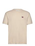 Tjm Reg Badge Tee Ext Beige Tommy Jeans