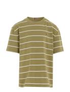 Stripe Tee S/S Green Tommy Hilfiger