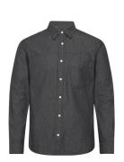 Onsdino Reg Chambray Ls Shirt Black ONLY & SONS