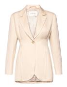 Clover -Button Blazer Cream Malina