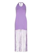 Light Jersey Maxi Dress Purple ROTATE Birger Christensen