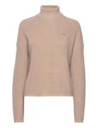 Co Cardigan Stitch Funnel-Nk Swt Beige Tommy Hilfiger