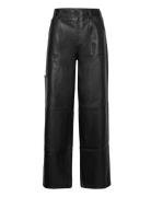 Tjw Daisy Lr Baggy Pleather Pant Black Tommy Jeans