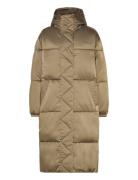 Tjw Long Satin Puffer Khaki Tommy Jeans