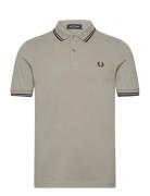 Twin Tipped Fp Shirt Grey Fred Perry