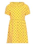 Polka Dot Aop Ss Dress Yellow Mini Rodini
