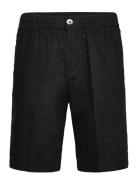 Regular Linen Shorts Black Tom Tailor