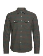 Bowery L/S Flannel Grey Brixton