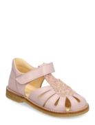 Sandals - Flat - Closed Toe - Pink ANGULUS