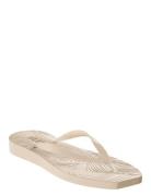 Tapered Platform Sand Flip Flop Beige SLEEPERS