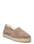 Slfhella Suede Espadrilles Beige Selected Femme