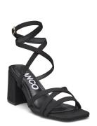 Biajoyce Sandal Micro Suede Black Bianco