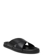 Kamal Leather Sandal Black Les Deux