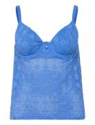 Nomad Nights Uw Plunge Tankini Top Blue Freya