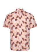 Relaxed Printed Slubyarn Shirt Pink Tom Tailor