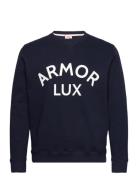 Logo Sweater Blue Armor Lux