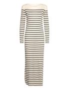 Charisma Dress Stripe Cream Moshi Moshi Mind