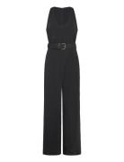 Belt Long Jumpsuit Black Mango